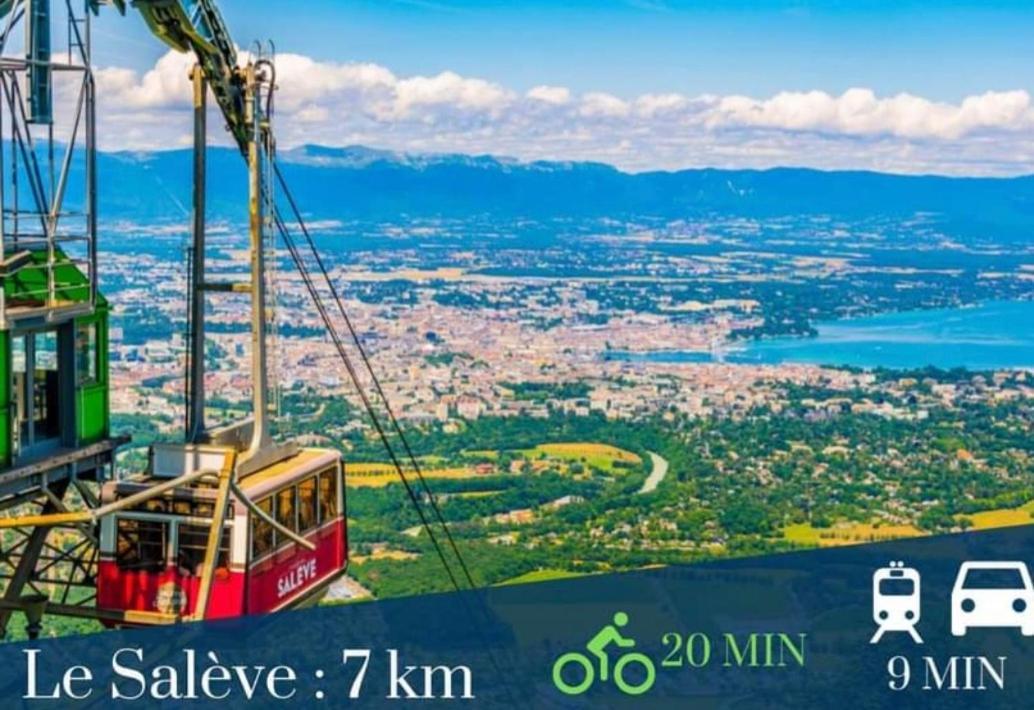 Apart 5 Personnes, 1Min Gare D'Annemasse, Geneve 5Km Buitenkant foto