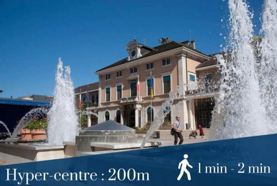 Apart 5 Personnes, 1Min Gare D'Annemasse, Geneve 5Km Buitenkant foto