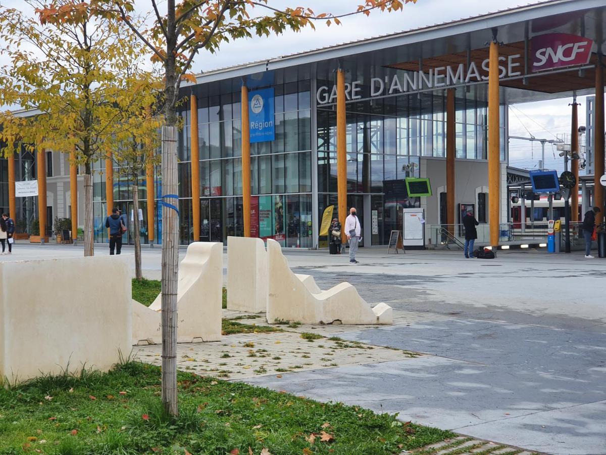 Apart 5 Personnes, 1Min Gare D'Annemasse, Geneve 5Km Buitenkant foto